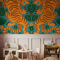Otomi Tigers Mural Wallpaper - room preview 05
