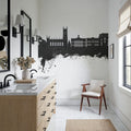 Oldham England Skyline Black & White Mural Wallpaper - room preview 05
