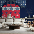 Stars and Stripes Freedom Ring Mural Wallpaper - room preview 05