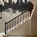 Oklahoma City Skyline Concrete Mural Wallpaper - room preview 05
