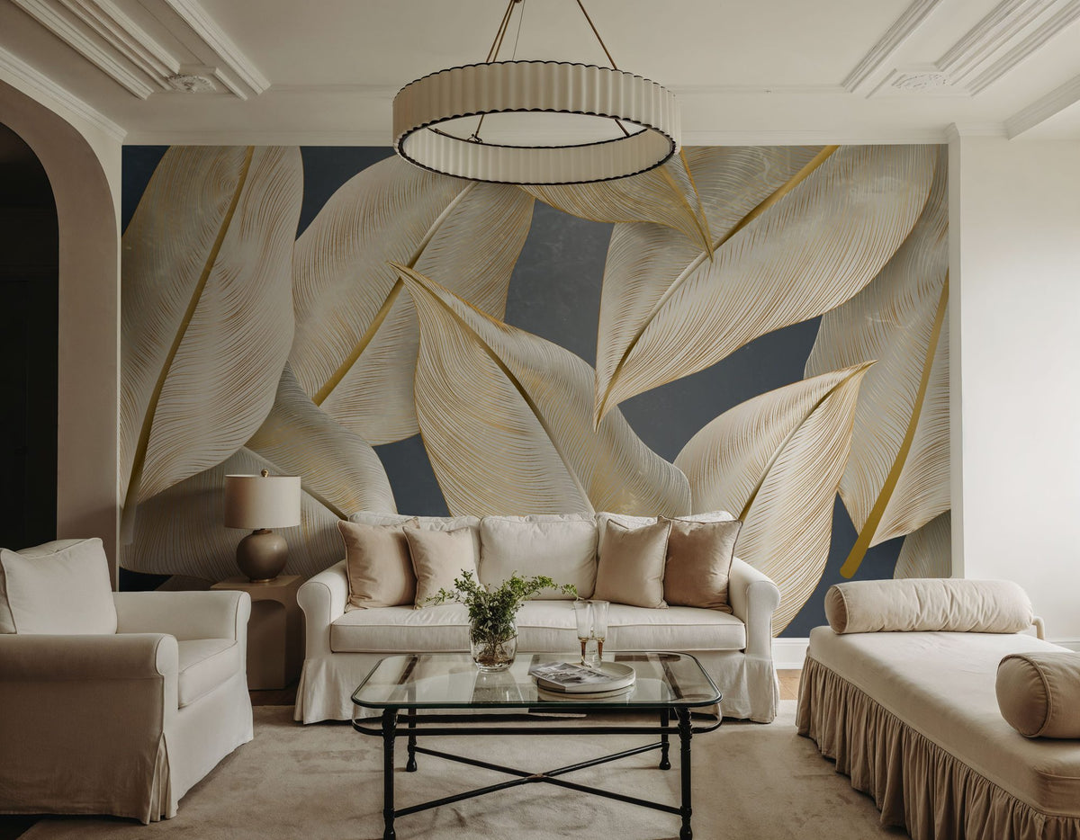 Art Palms Study Mural Wallpaper - room preview 05