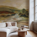 Valley River Mural Wallpaper - Purple Tone - room preview 05
