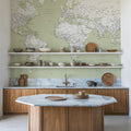 World Map Cities - Xolani Mural Wallpaper - room preview 05