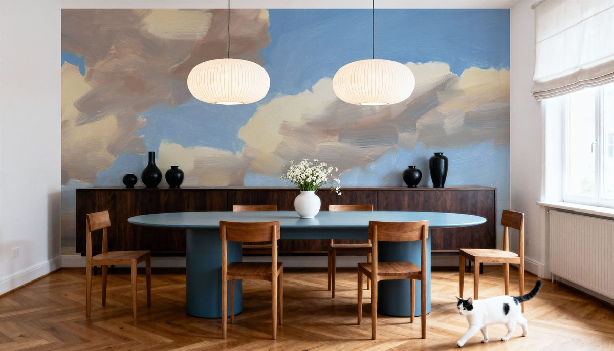Cloudy Judgement Mural Wallpaper - room preview 05