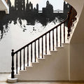 Wroclaw Poland Skyline Black & White Mural Wallpaper - room preview 05