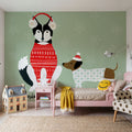 Puppy It's Cold Outside V Mural Wallpaper - room preview 05