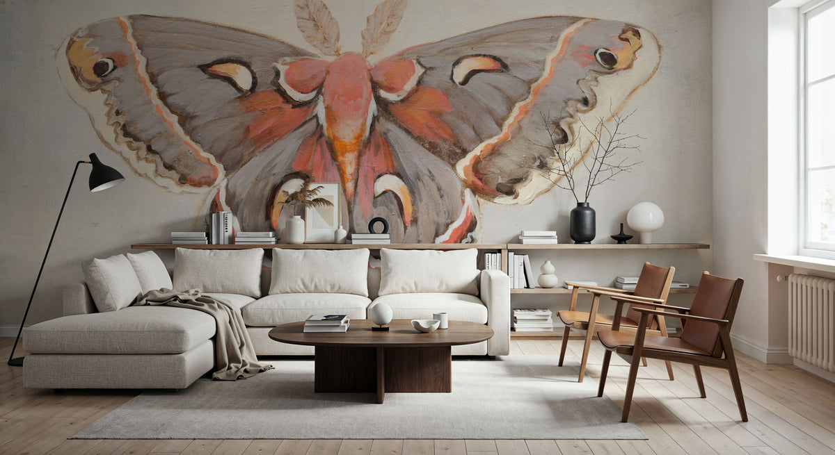 Forest Moth I Mural Wallpaper - room preview 05