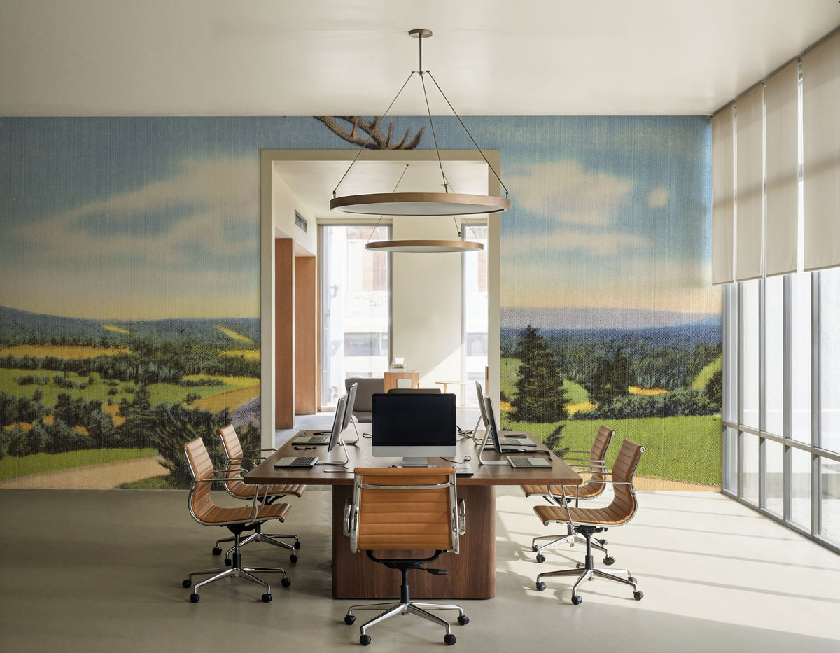 Deerfield Mural Wallpaper - room preview 05