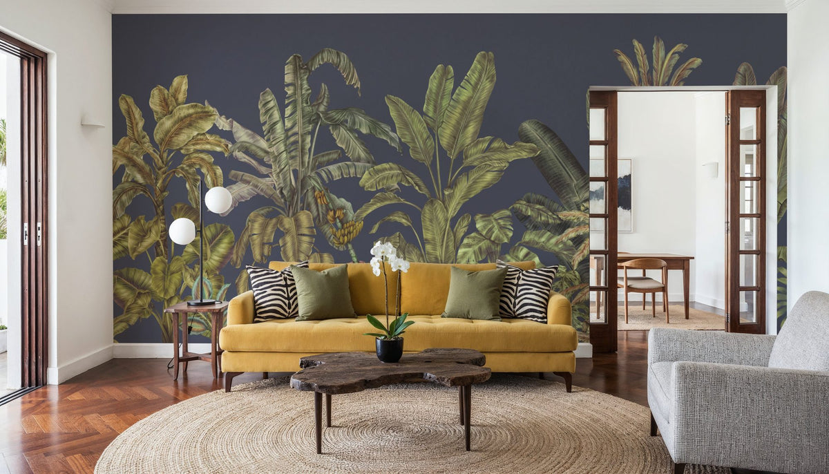 Madagascar Foliage, Violet Mural Wallpaper - room preview 05