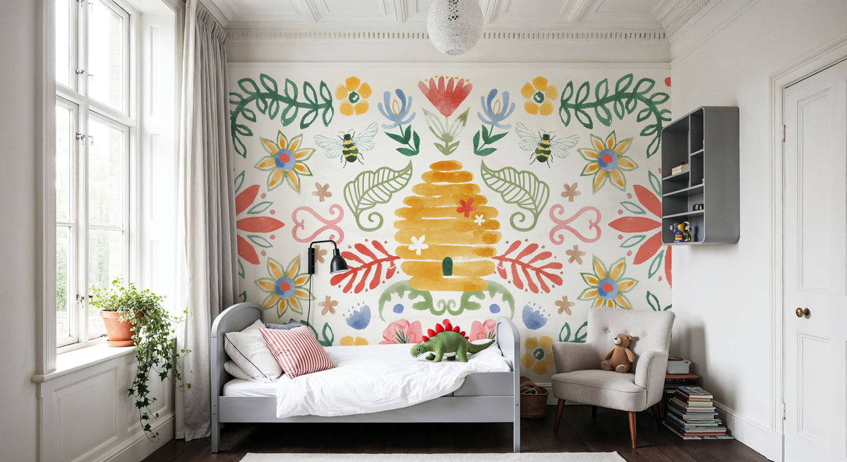 Wild Blooms I Mural Wallpaper - room preview 05