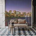 Twilight Skyline Silhouette Mural Wallpaper - room preview 05