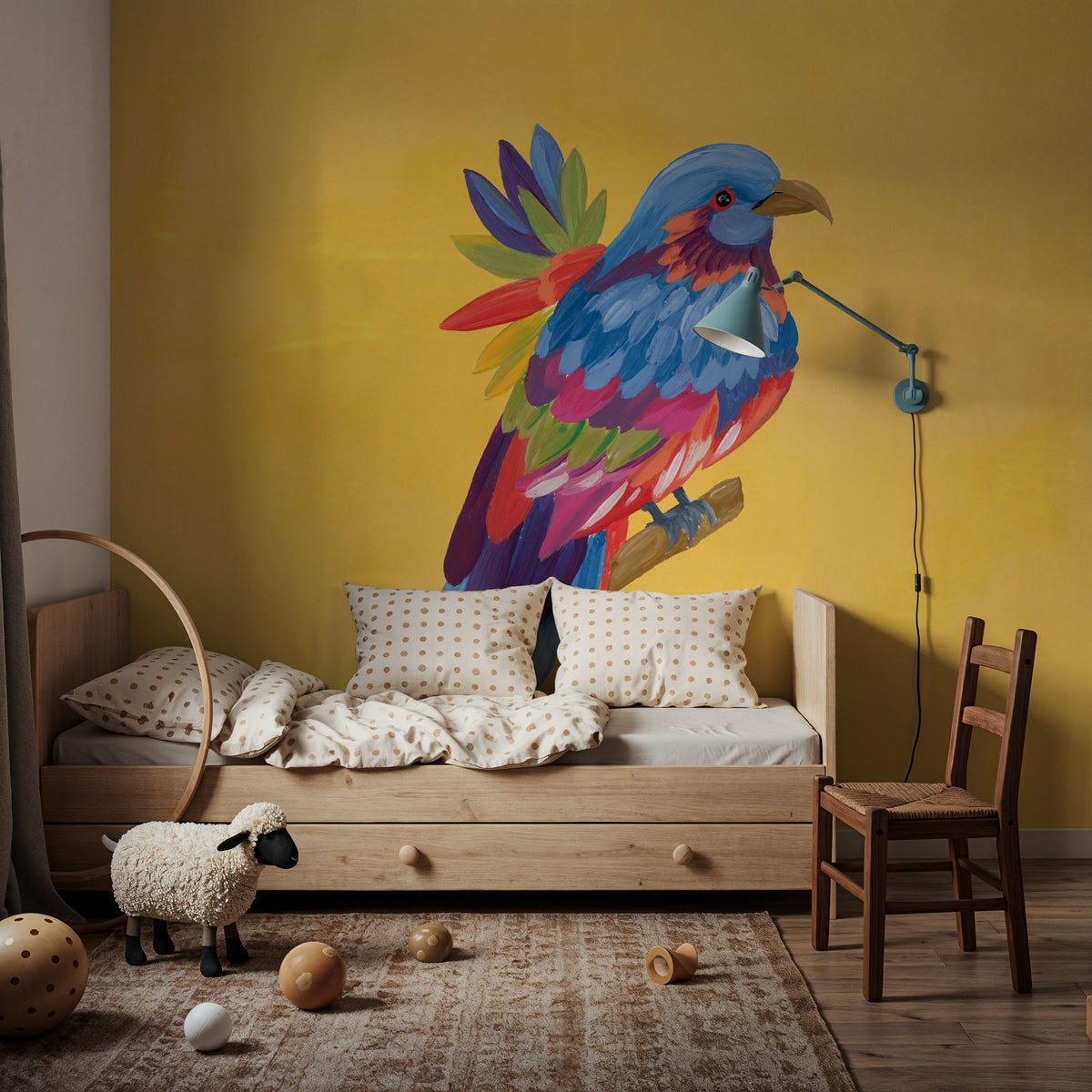 Birds of Paradise I Mural Wallpaper - room preview 05