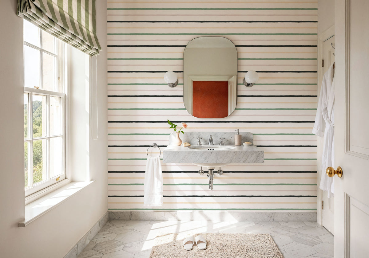 Summer Stripes Mural Wallpaper - room preview 05