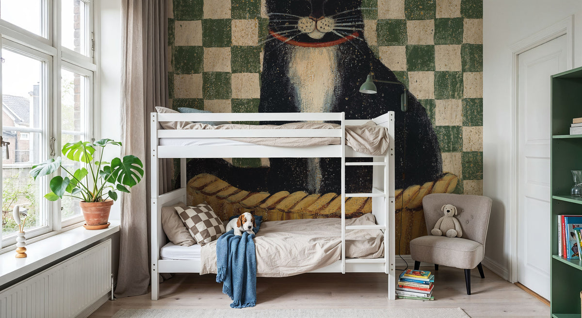 Norman Mural Wallpaper - room preview 05