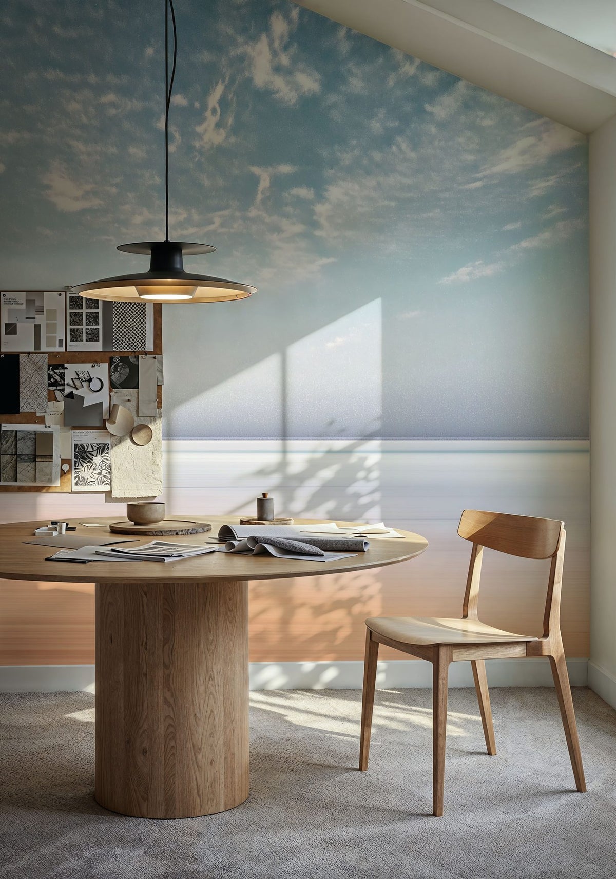 Ocean Horizon Mural Wallpaper - room preview 05
