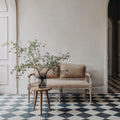 Zelij Fine Pattern Mural Wallpaper - room preview 05