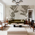 Wildflower Journal VII Sepia Mural Wallpaper - room preview 05
