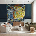 Clear Cocktail with Lemon Mural Wallpaper - room preview 05