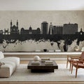 Port-au-Prince Haiti Skyline Concrete Mural Wallpaper - room preview 05