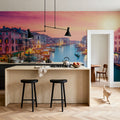 Grand Canal Sunset Pink Mural Wallpaper - room preview 05
