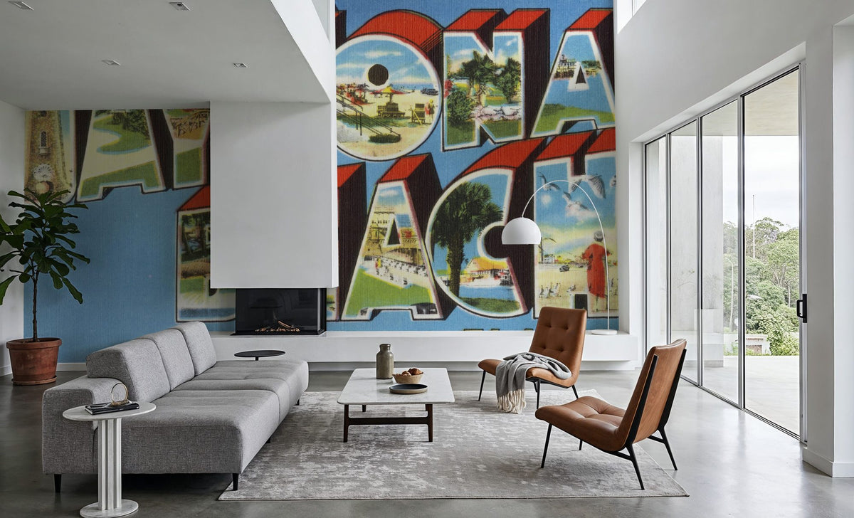 Greetings From Daytona Beach Mural Wallpaper - room preview 05