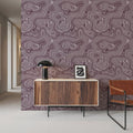 Root Wood, Plum Mural Wallpaper - room preview 05