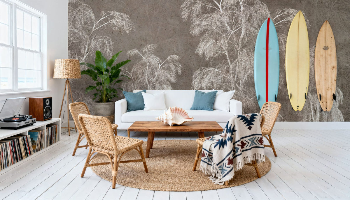 Treecrown Rustic Mural Wallpaper - room preview 05