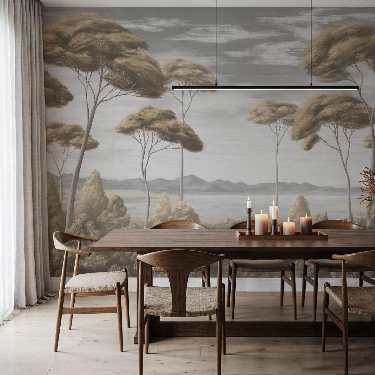Verdant Horizon, Thundra Mural Wallpaper - room preview 05