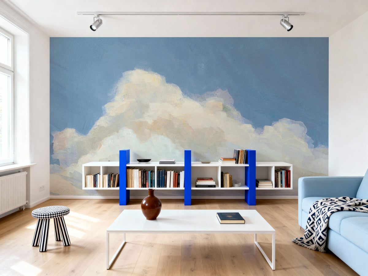 Clouds Over Low Tide Mural Wallpaper - room preview 05