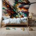 Powerful Hummingbird Mural Wallpaper - room preview 05