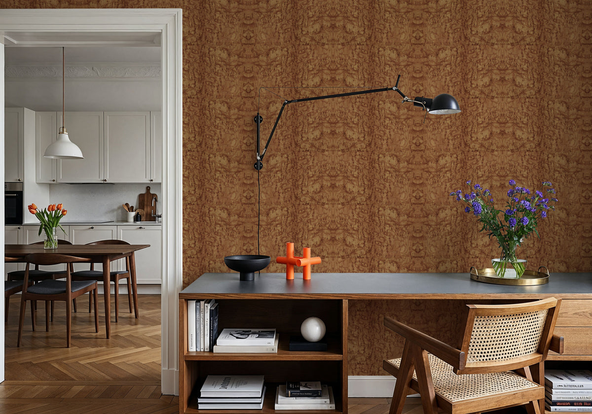 Burl Wood, Honey Mural Wallpaper - room preview 05