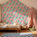 Bohemian Leaves in Color Mural Wallpaper - room preview 05