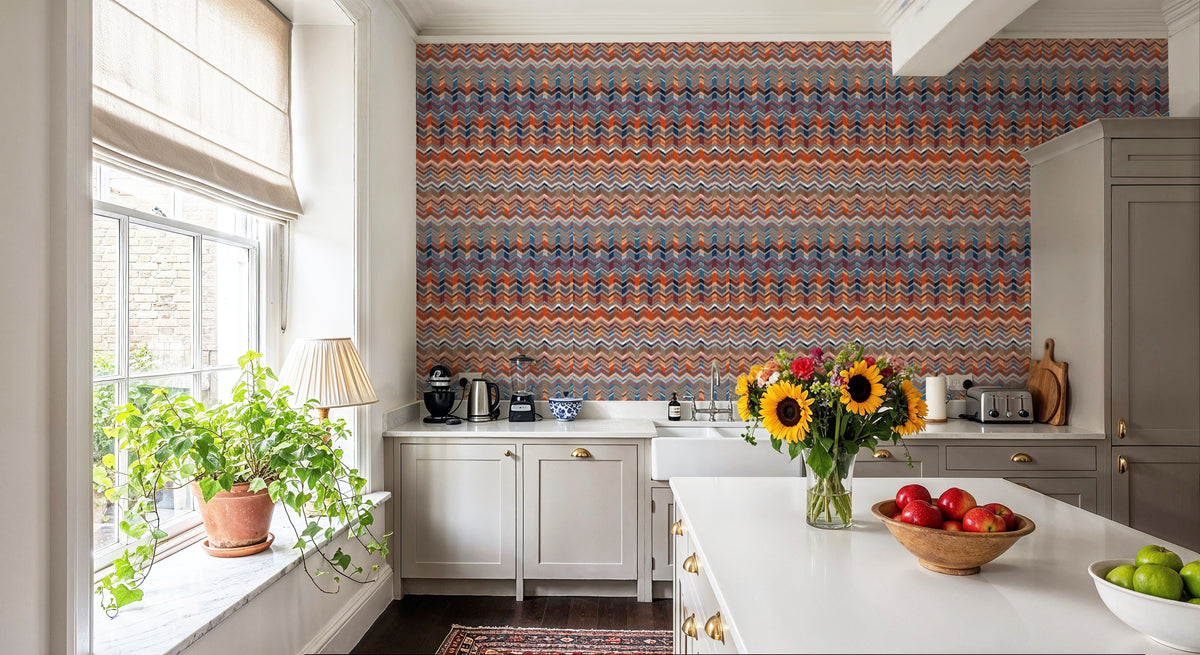 Atomic Lines Mural Wallpaper - room preview 05