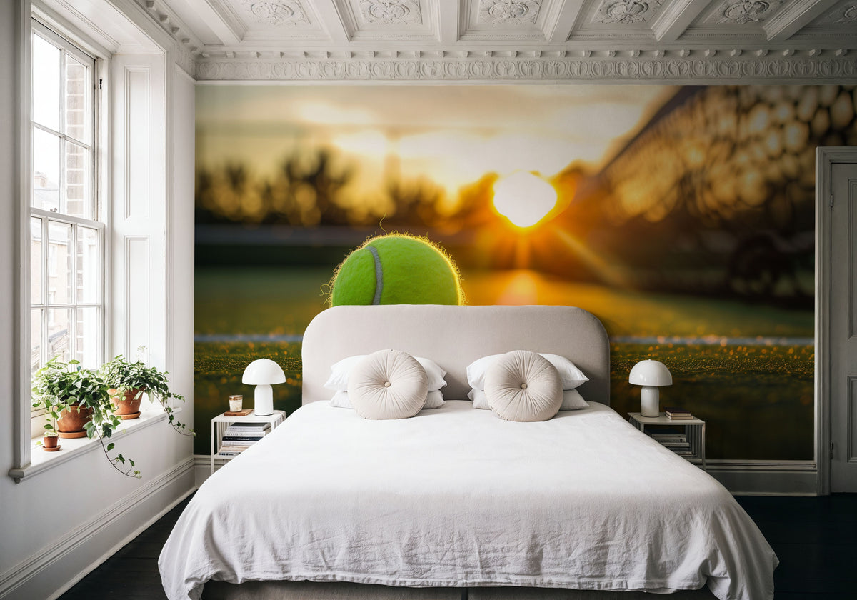 Play Tennis Mural Wallpaper - room preview 05