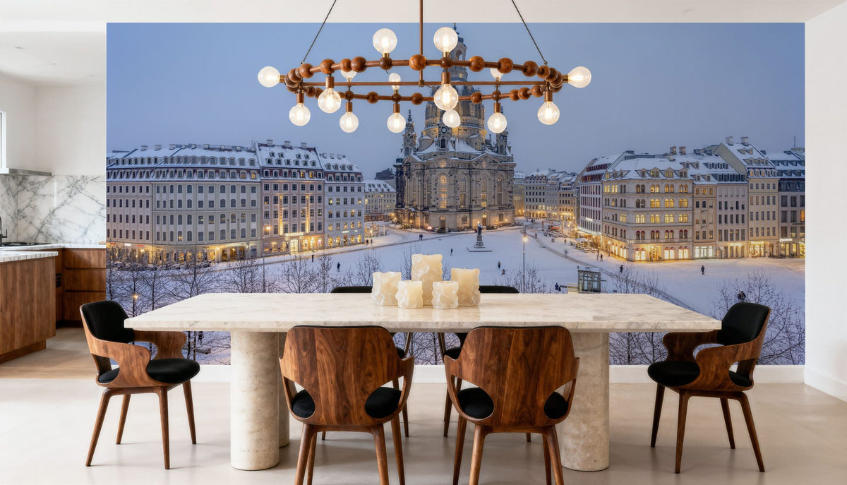 Winter Cathedral Square Mural Wallpaper - room preview 05