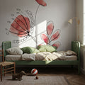 Line Flower II Mural Wallpaper - room preview 05