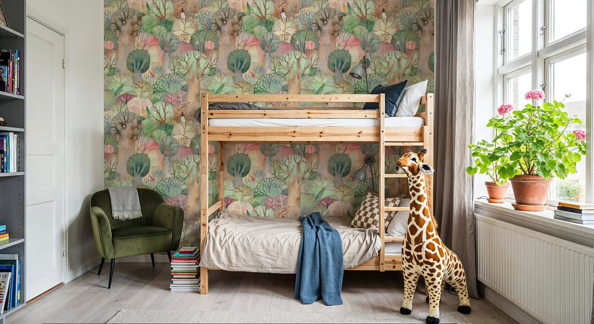 Forest Play Mural Wallpaper - room preview 05