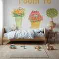 Flea Market Flowers VI Mural Wallpaper - room preview 05
