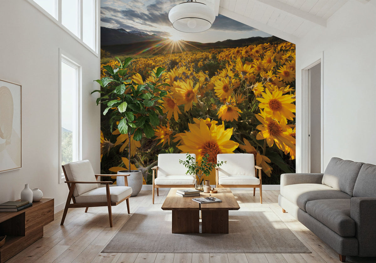 Methow Valley Wildflowers III Mural Wallpaper - room preview 05