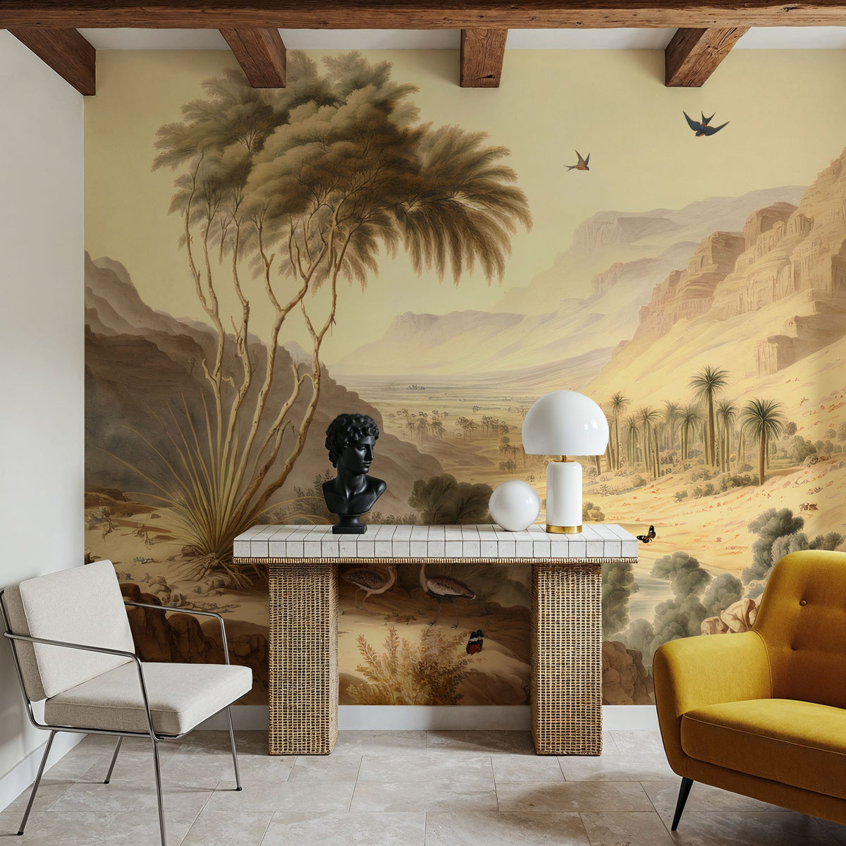 Zagros Mountains Mural Wallpaper - room preview 05