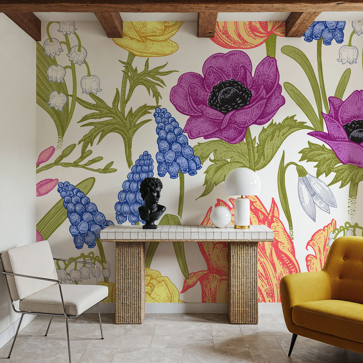 The Rabbits View Mural Wallpaper - room preview 05