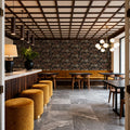Palmera Luxe, Black Mural Wallpaper - room preview 05