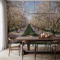 Blossoming Symmetry Mural Wallpaper - room preview 05