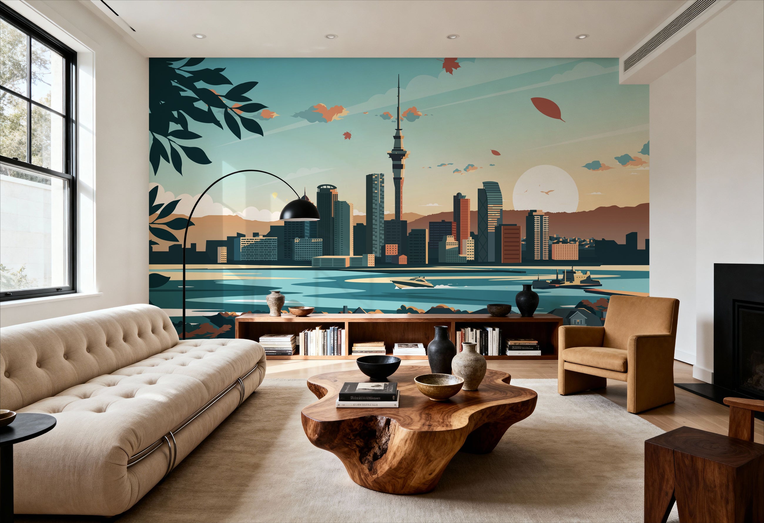Travel Auckland Mural Wallpaper