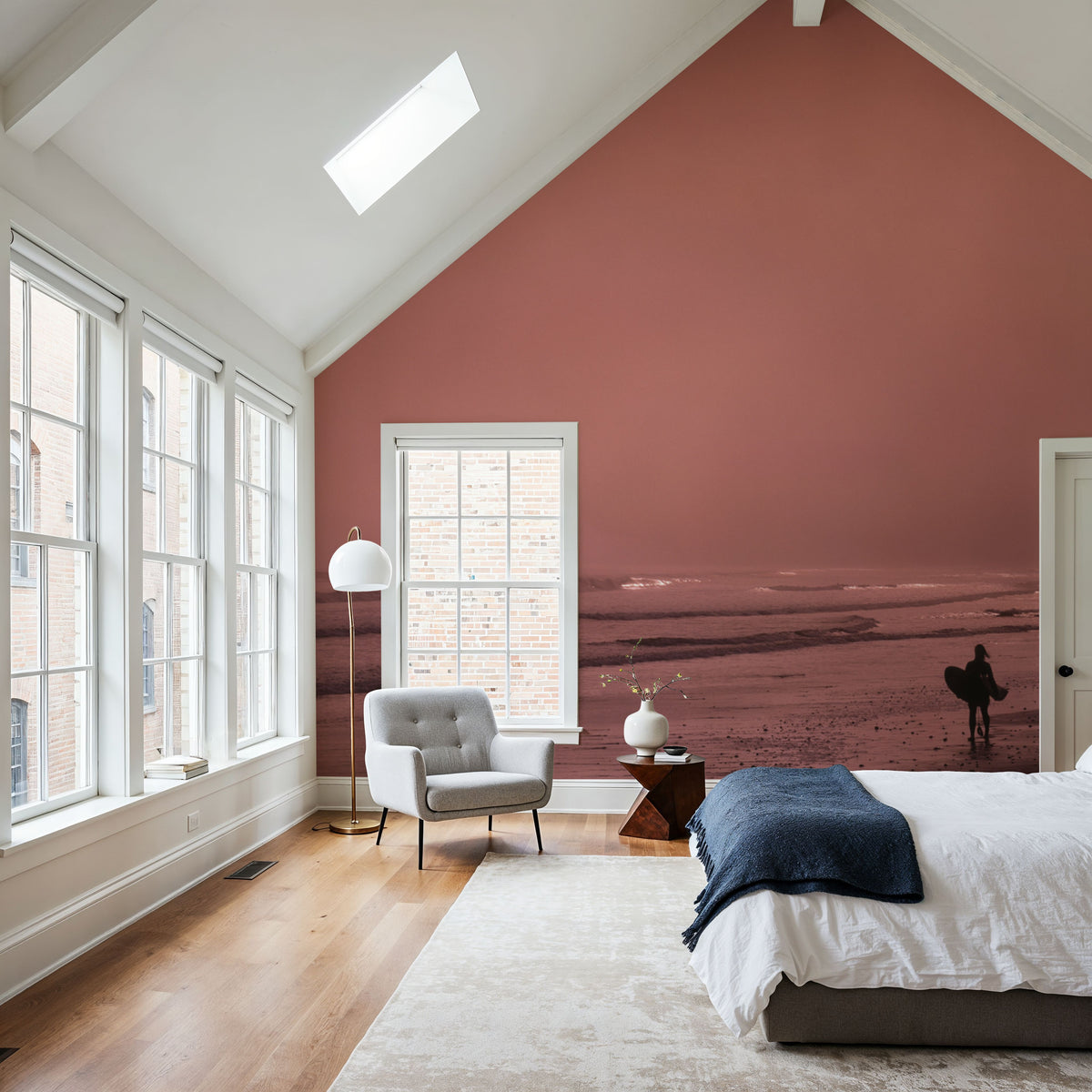 Sunset Surfers Silhouette Mural Wallpaper - room preview 05