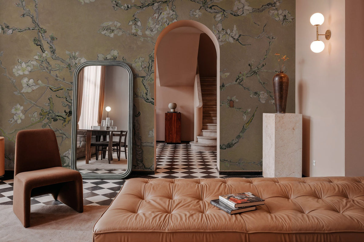 Almond Blossom, Warm Sand Mural Wallpaper - room preview 05