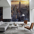 New York City Sunset Mural Wallpaper - room preview 05