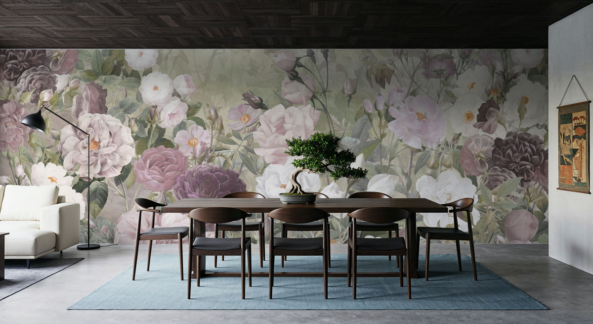 Rose Garden Yellow Mural Wallpaper - room preview 05