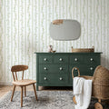 Botanical Pinstripe Mural Wallpaper - room preview 05