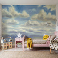 Cloud Drift Mural Wallpaper - room preview 05